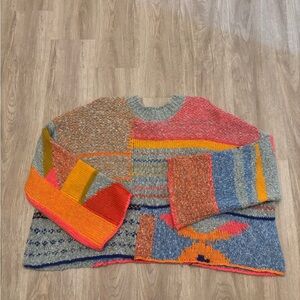 Sincerely Jules Multicolor Patchwork Sweater